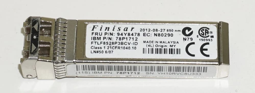 FTLF8528P3BCV-ID IBM/Finisar 8Gb SW 850nm SFP+ FC Transceiver